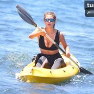 Asena Tugal In A Sexy Black Swimsuit