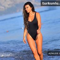 Selen Gorguzel Sexy Black Swimsuit Photoshoot